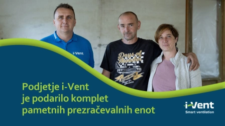 Podjetje i-Vent je podarilo komplet pametnih prezračevalnih enot